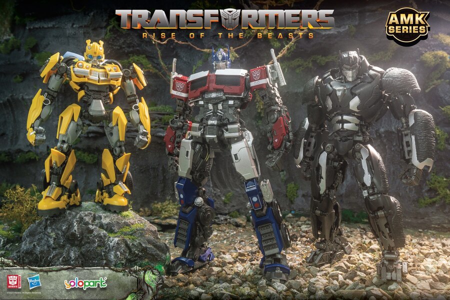 Image Of Optimus Prime, Primal, Bumblebee From Yolopark Transformers Rise Of The Beasts AMK Series (4 of 4)